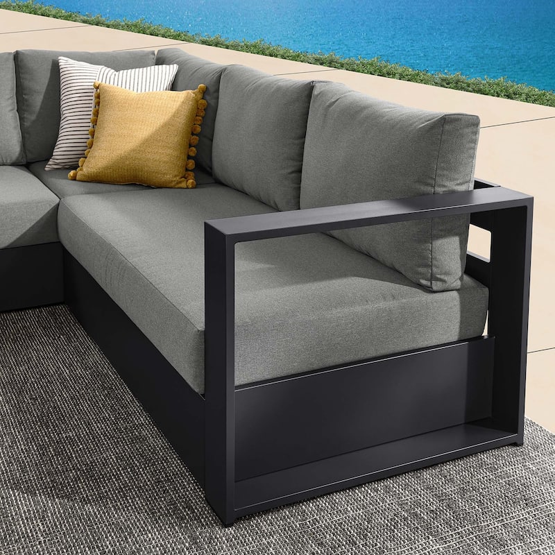Tahoe Patio Aluminum 3-Piece Sectional Sofa Set