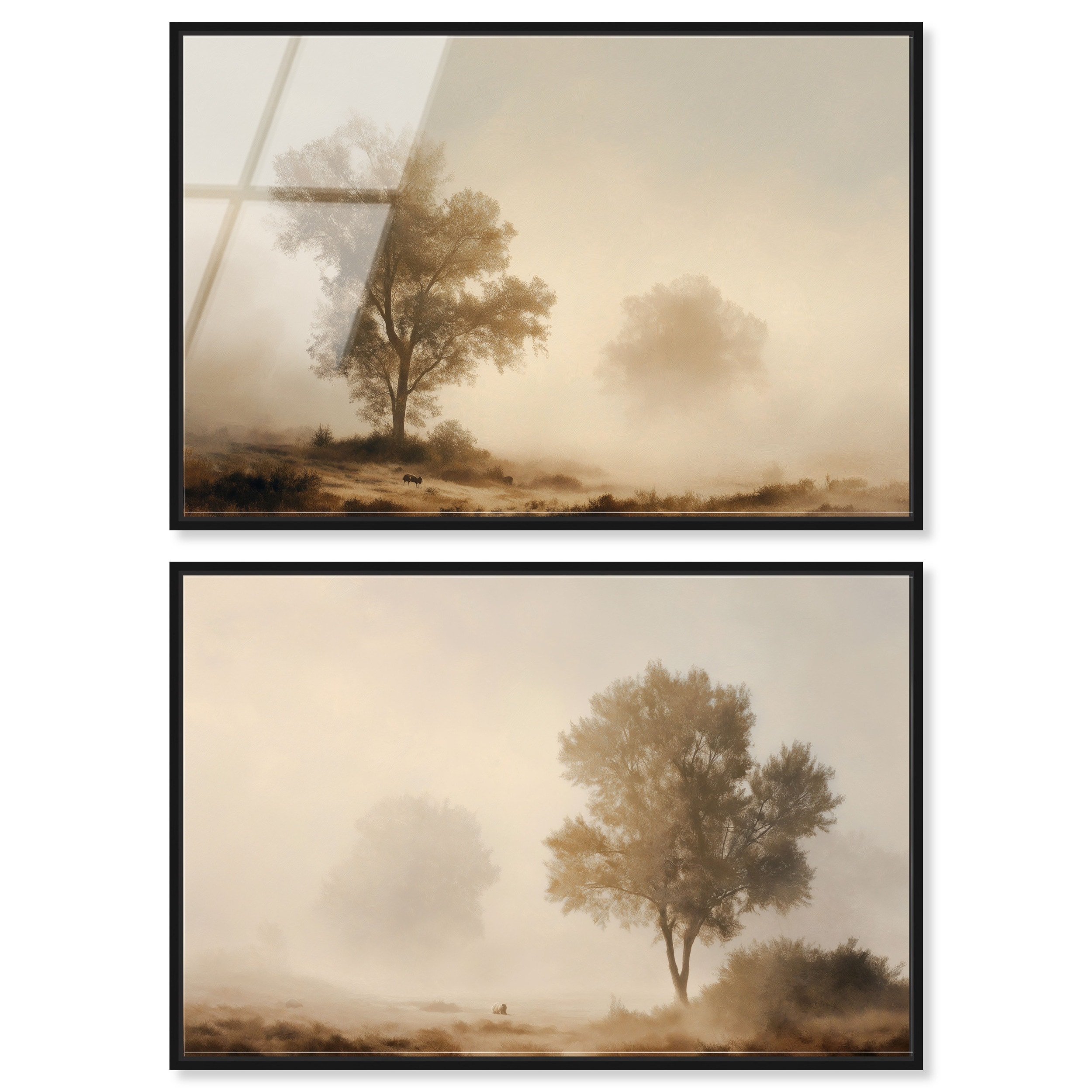 Morning Peace Vintage Wall Decor Set Acrylic Print by Art Remedy