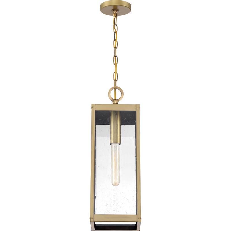 Rumadan Antique Brass 1-light Outdoor Hanging Lantern by Havenside Home