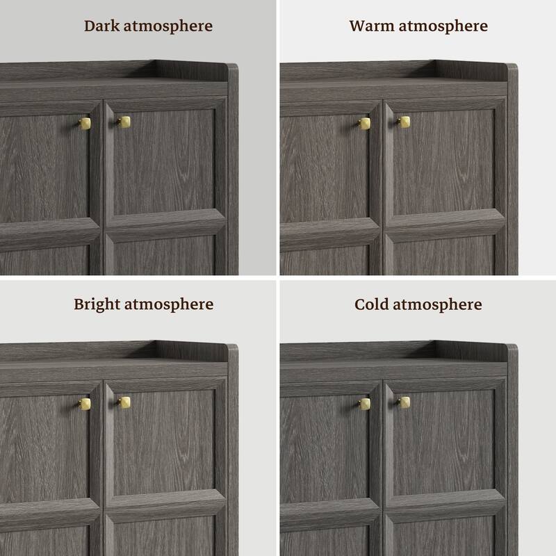 Multifunctional Minimalist Side Cabinet with 3D Design