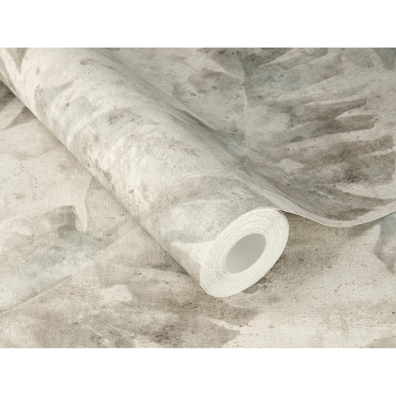A-Street Prints Sanne Grey Palm Wallpaper
