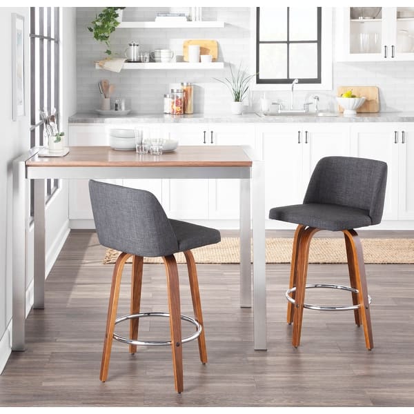 slide 2 of 80, Carson Carrington Vallberga 26" Upholstered Counter Stool (Set of 2)