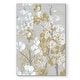 preview thumbnail 1 of 8, Mustard on Grey Blooms I-Premium Gallery Wrapped Canvas
