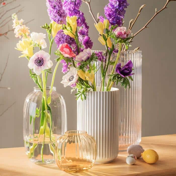 Holmegaard Primula Vase, Clear - 10"
