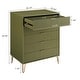 preview thumbnail 23 of 68, Manhattan Comfort Dumbo Modern 5-Drawer Tall Dresser.