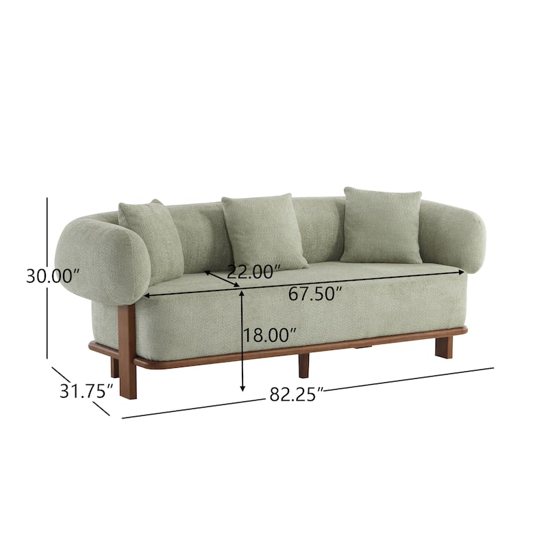Christopher Knight Home - Oliver Wells Signature Round Arm Sofa