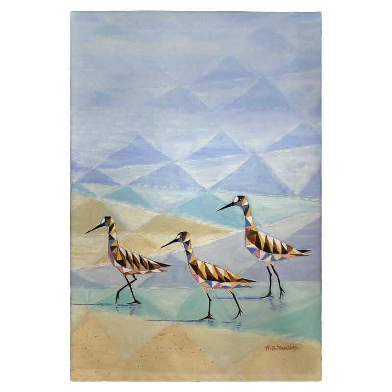 Geometric Sandpipers Guest Towel - 20x20