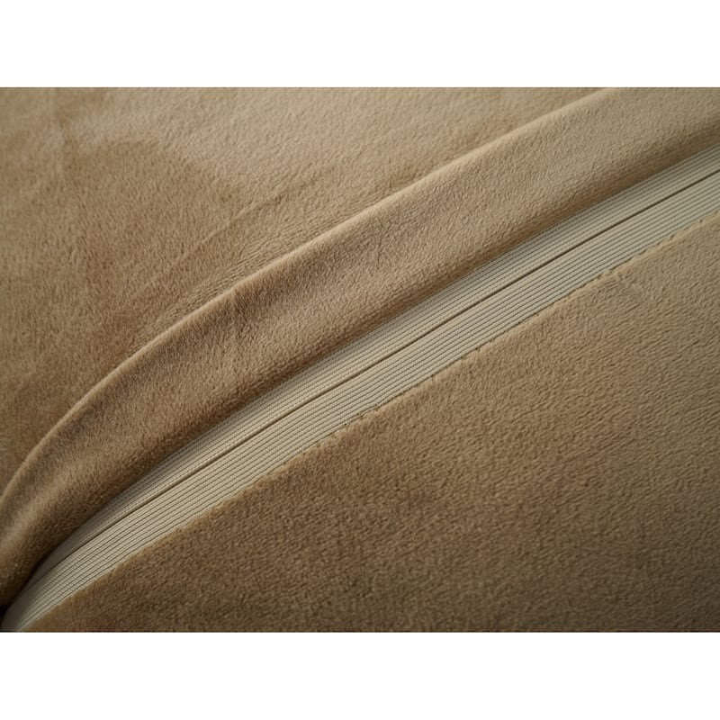 Madrid Collection Ultra Soft Ribbed Faux Fur Throw Pillow