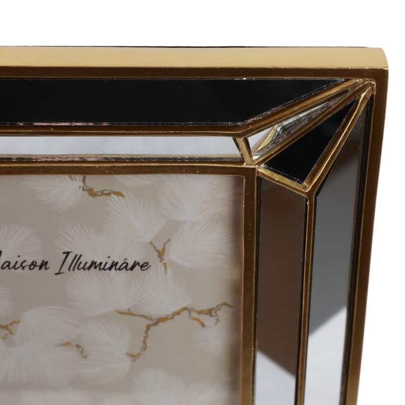 Polyresin Decorative Geometric Border Photo Frame Modern Accent Design