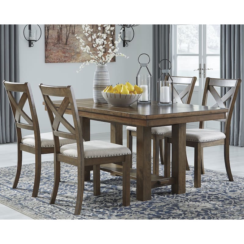Signature Design by Ashley Moriville Grayish Brown 5-Piece Dining Package