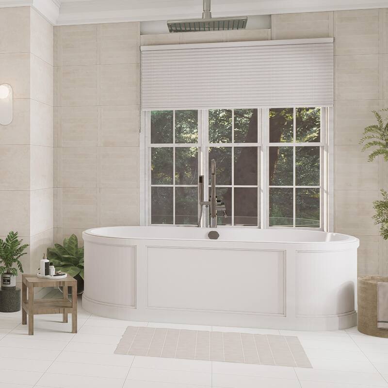 Merola Tile Habanera Decor Bone 11-7/8" x 35-1/2" Fluted Ceramic Wall Tile