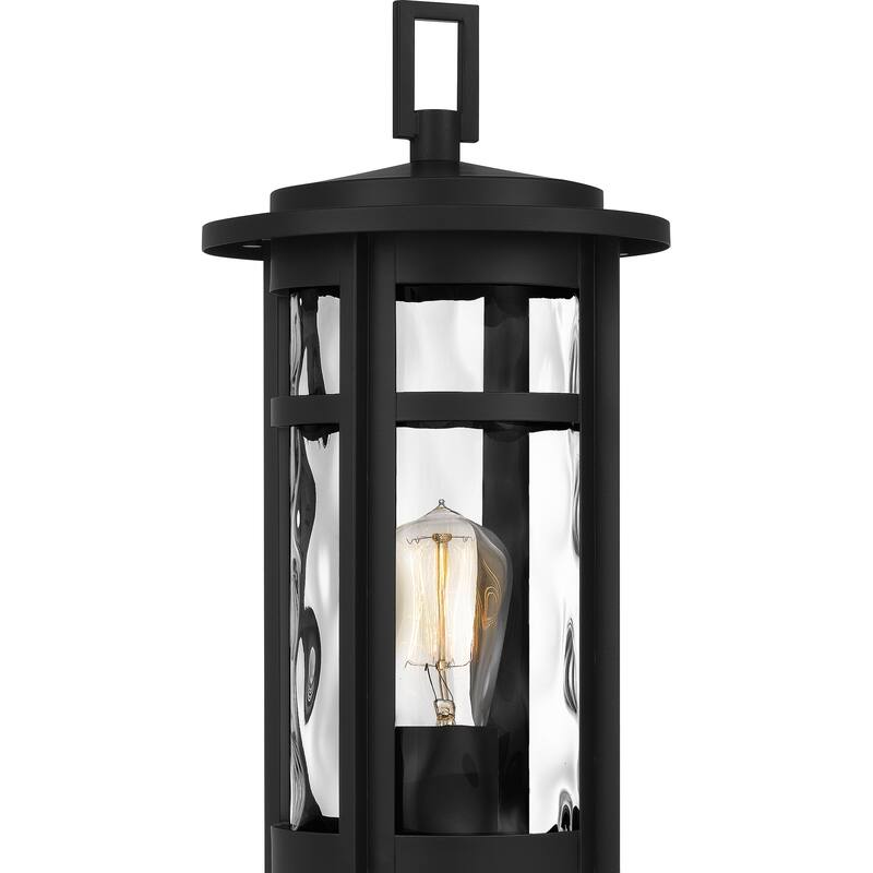 Uma Outdoor Post Lantern - Matte Black