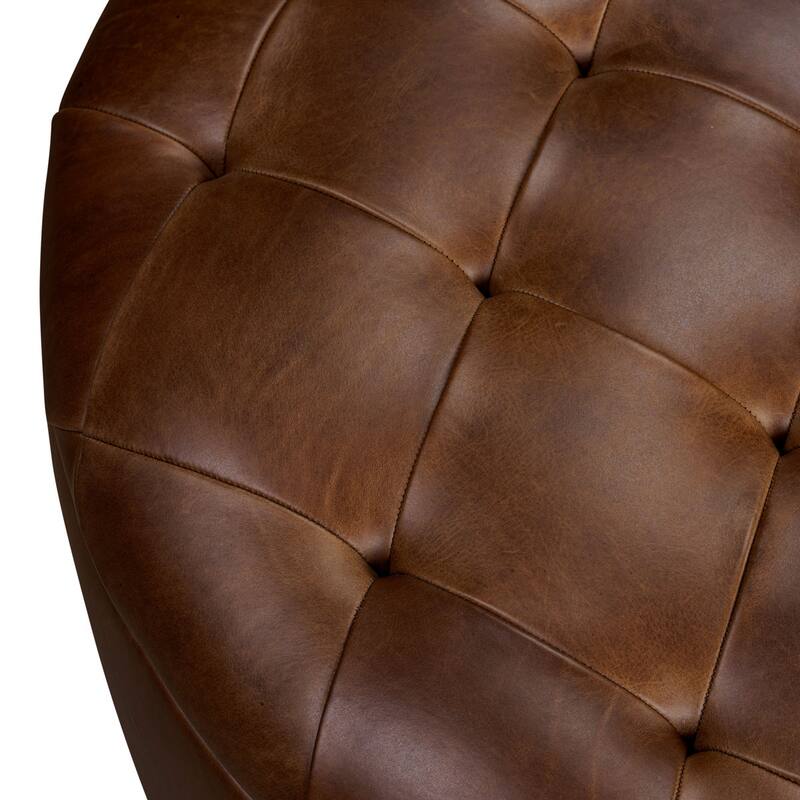 Poly & Bark Zahra Genuine Leather Storage Ottoman