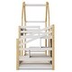 preview thumbnail 17 of 18, Twin over Twin Bunk Bed with White Storage Staircase and Blackboard