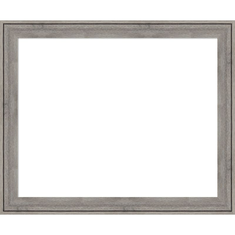 Amanti Art Regis Barnwood Grey Framed Dry Erase Magnetic Board