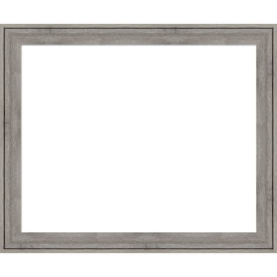 Amanti Art Regis Barnwood Grey Framed Dry Erase Magnetic Board