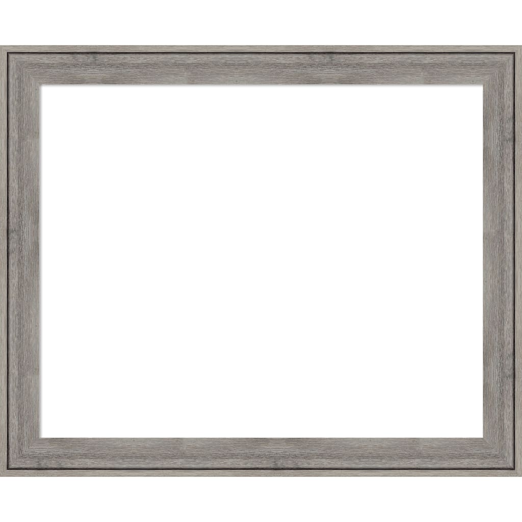 Amanti Art Regis Barnwood Grey Framed Dry Erase Magnetic Board