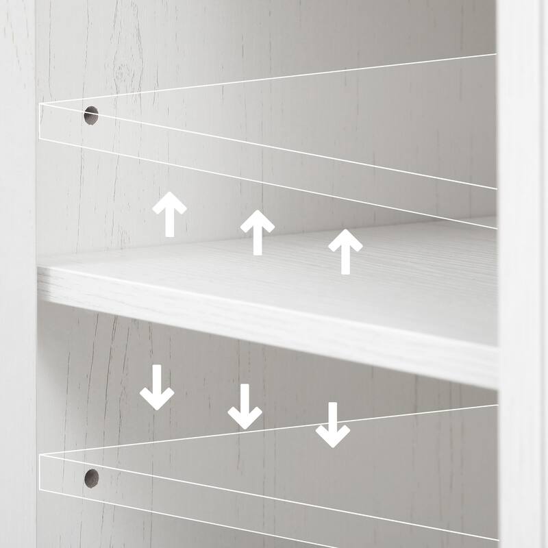 53" Farmhouse Kitchen Island with Drop Leaf & Power Outlet, Rolling Kitchen Cart with Glass Doors, 5 Side Racks & 3 Drawers