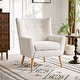 preview thumbnail 1 of 9, Almond Boucle Tufted Back Accent Chair by Christopher Knight Home Almond