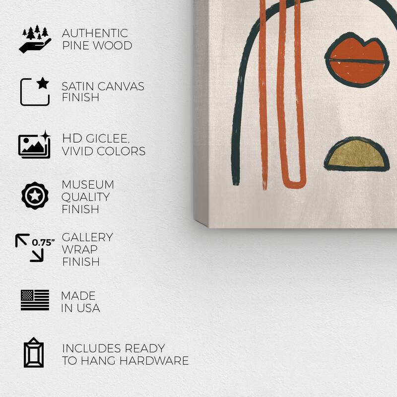 Wynwood Studio Canvas Abstract Perceiving White and Cream White Modern & Contemporary Wall Art Canvas Print