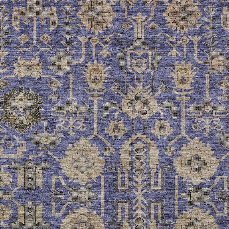 HomeRoots Oriental Traditional Rectangle Outdoor Rug