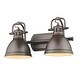 preview thumbnail 2 of 0, Golden Lighting Duncan 2 Light 17" Wide Bathroom Vanity Light