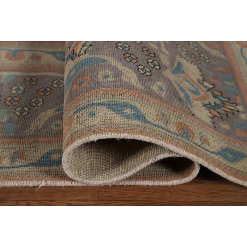 Tabriz Vintage Persian Area Rug Hand-Knotted Wool Carpet - 9'11" x 12'11"