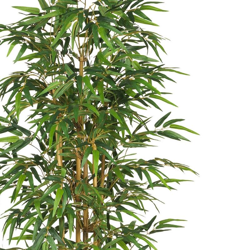 Modern 75In Silk Tree - Realistic Green Faux Tree for Home, Office, Hotel Decor - Bendable Branches - 6.25ft.