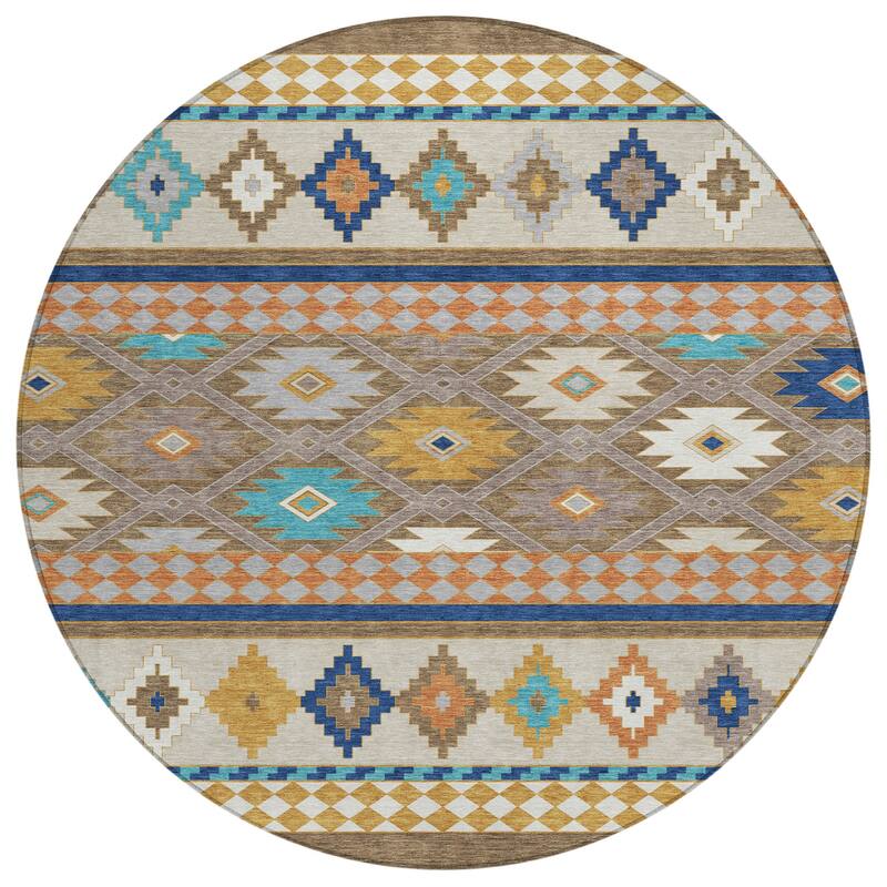 Machine Washable Indoor/ Outdoor Global Clemente Chantille Rug