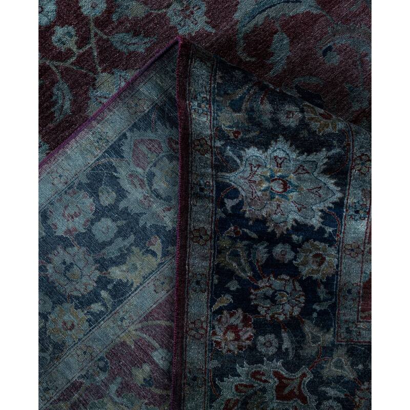 Overdyed One-of-a-Kind Hand-Knotted Area Rug - Gray - 6' 0" x 9' 0"
