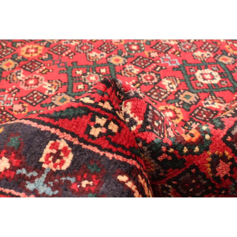 ECARPETGALLERY Hand-knotted Andelz Red Wool Rug - 2'9 x 9'10