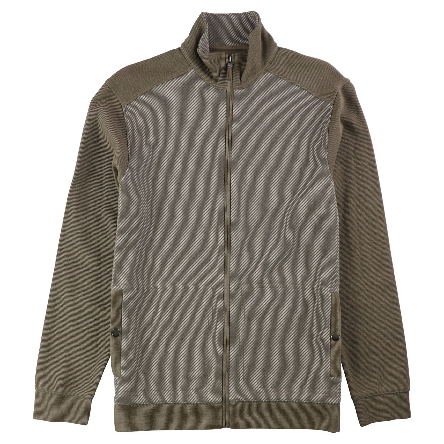 Shop Tasso Elba Mens Jacquard Textured Knit Jacket Overstock
