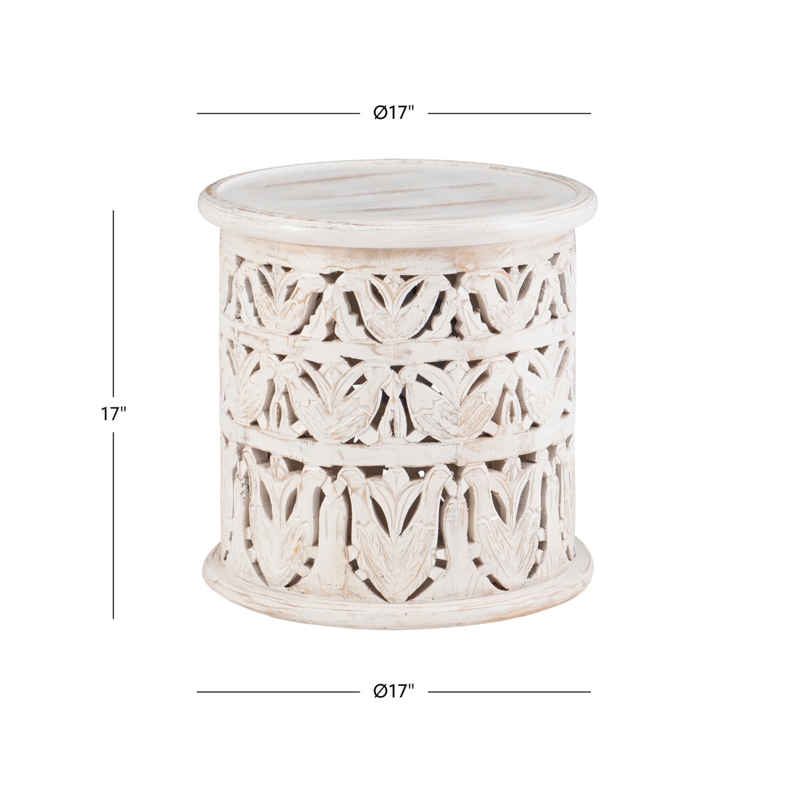 Boho round shop side table