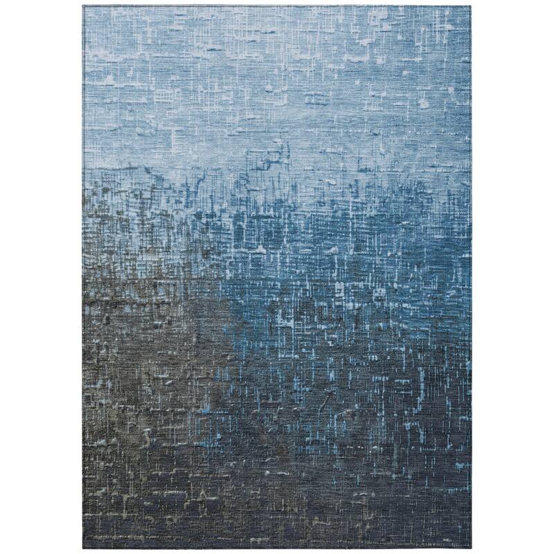 HomeRoots Ombre Transitional Rectangle Outdoor Rug