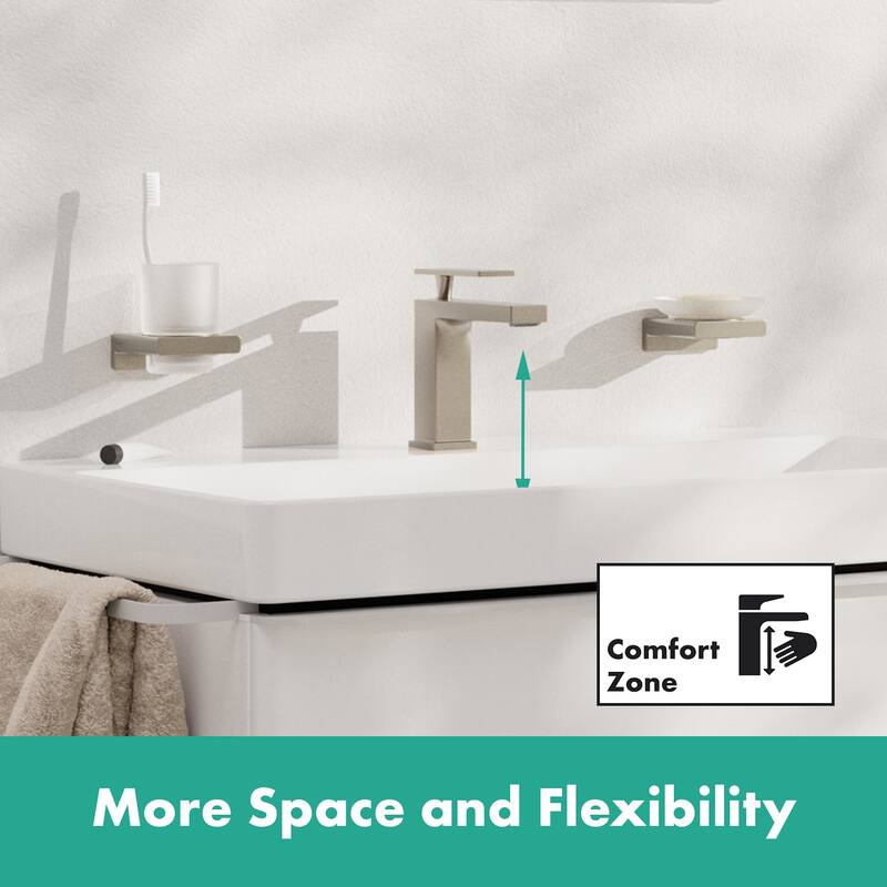 Hansgrohe 73014 Tecturis E 1.2 GPM Single Hole Bathroom Faucet with