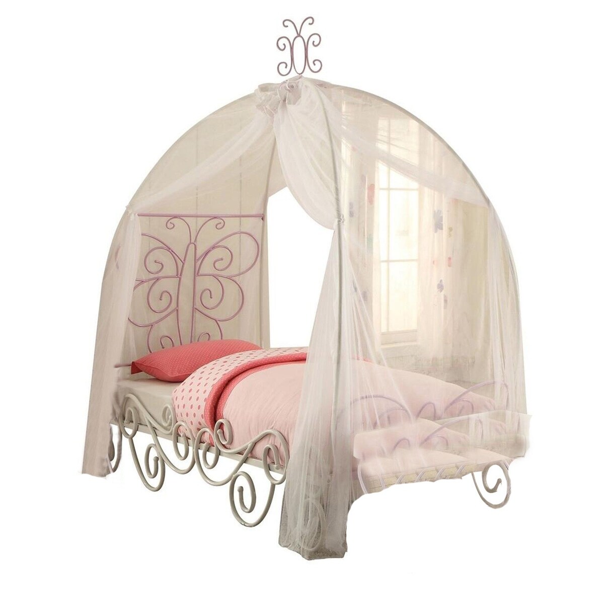 Twin canopy bed hot sale