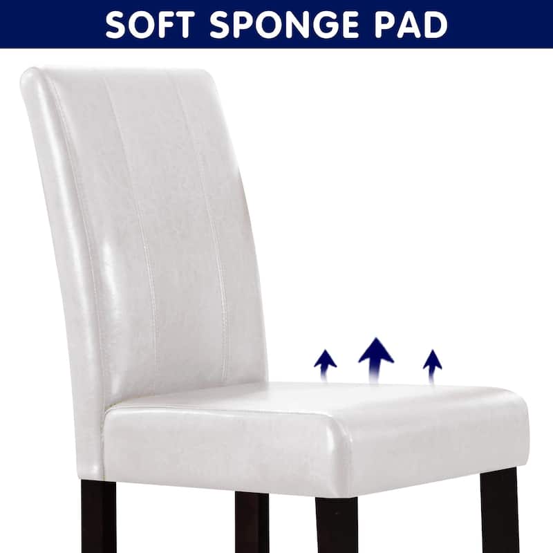 Subrtex Homes and Gardens PU Leather Dining Chair (Set of 2)