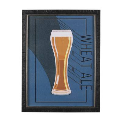 Beer Poster Wheat Ale Framed Art Print