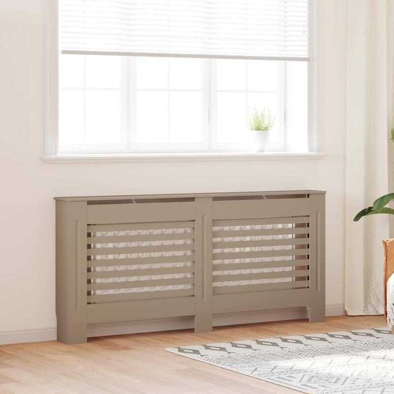 vidaXL Radiator Cover with Top Storage Shelf, 67.7x7.5x32.1 Inches