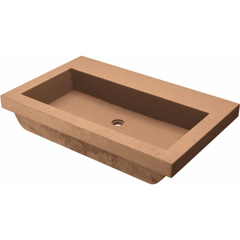 Native Trails NativeStone 30" Rectangular Stone Composite Drop In - Terracotta