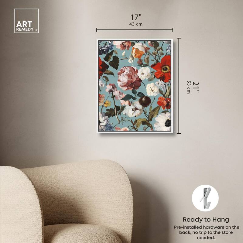 Floral Tapestry I Canvas by Art Remedy