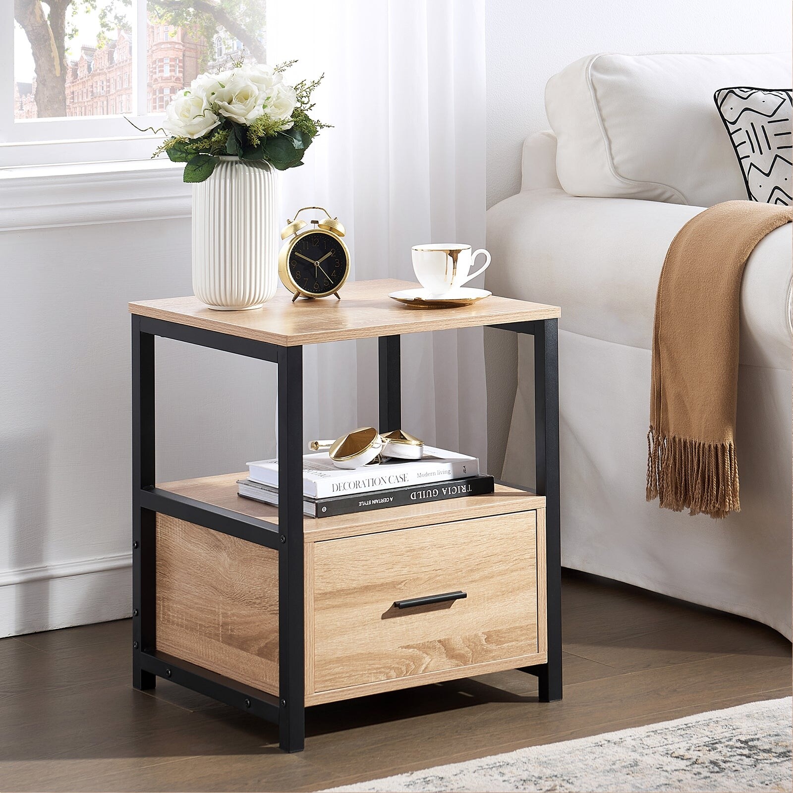 Black shop victorian nightstand