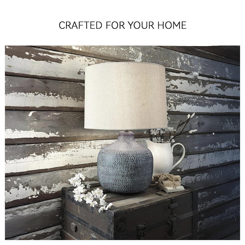 Malthace 24 Inch Metal Table Lamp - Patina