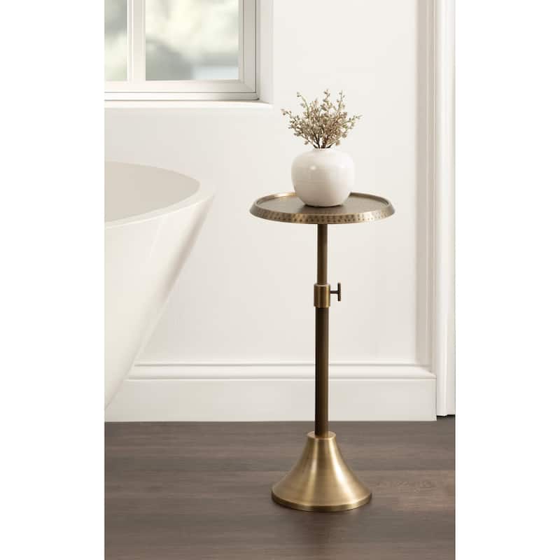 Kate and Laurel Sanzo Adjustable Metal Drink Table