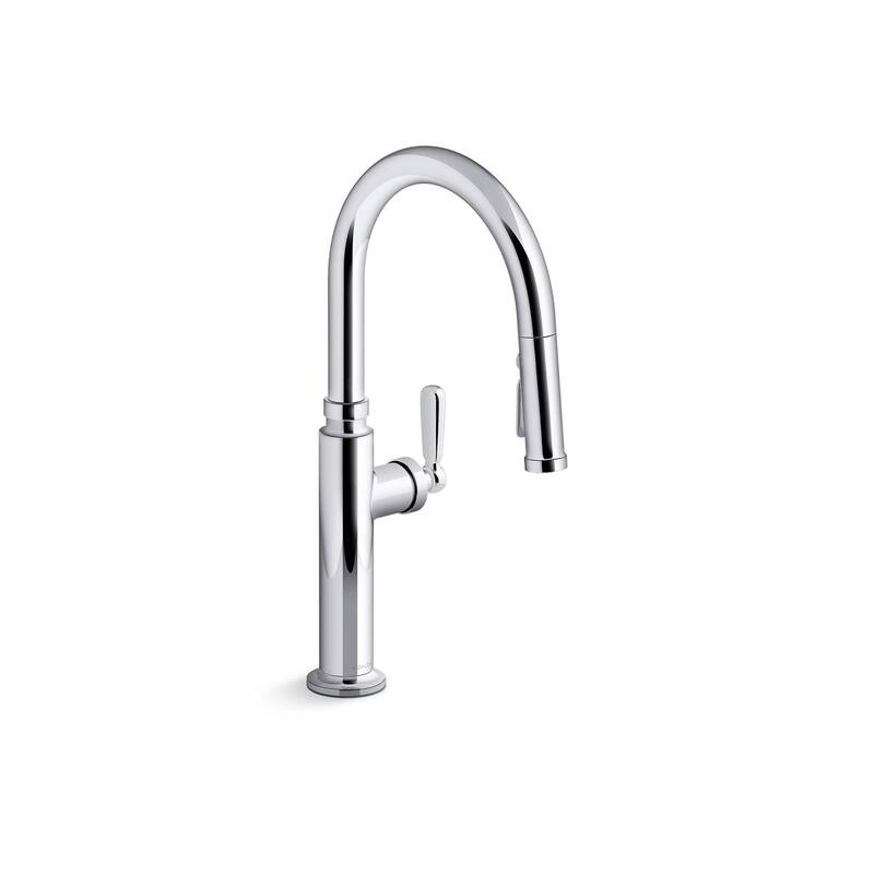 Edalyn By Studio Mcgee Pull-Down Kitchen Sink Faucet With Three-Function Sprayhead - Chrome