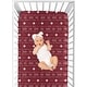 preview thumbnail 4 of 4, Red Tribal Mudcloth Fitted Crib Sheet Burgundy Wine and White Woodland Bohemian Geometric Arrow Gender Neutral Aztec Mud Cloth