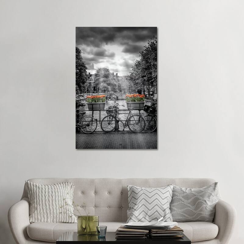 iCanvas "Herengracht Amsterdam" by Melanie Viola Canvas Print - 48x32x1.5