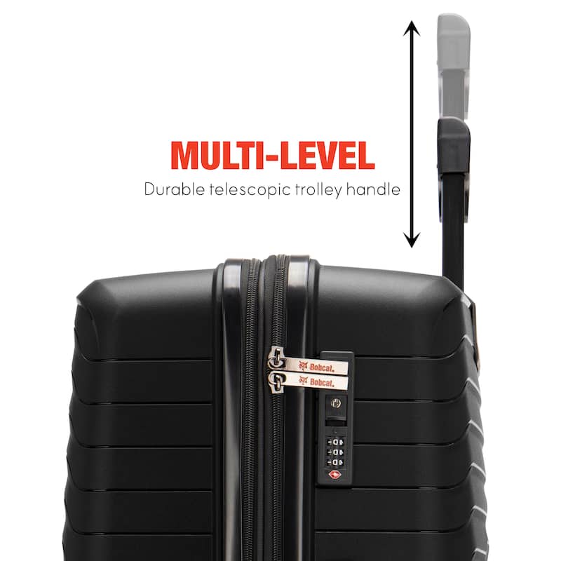Bobcat Excavator 3-Piece Expandable Hardside Spinner Luggage Set