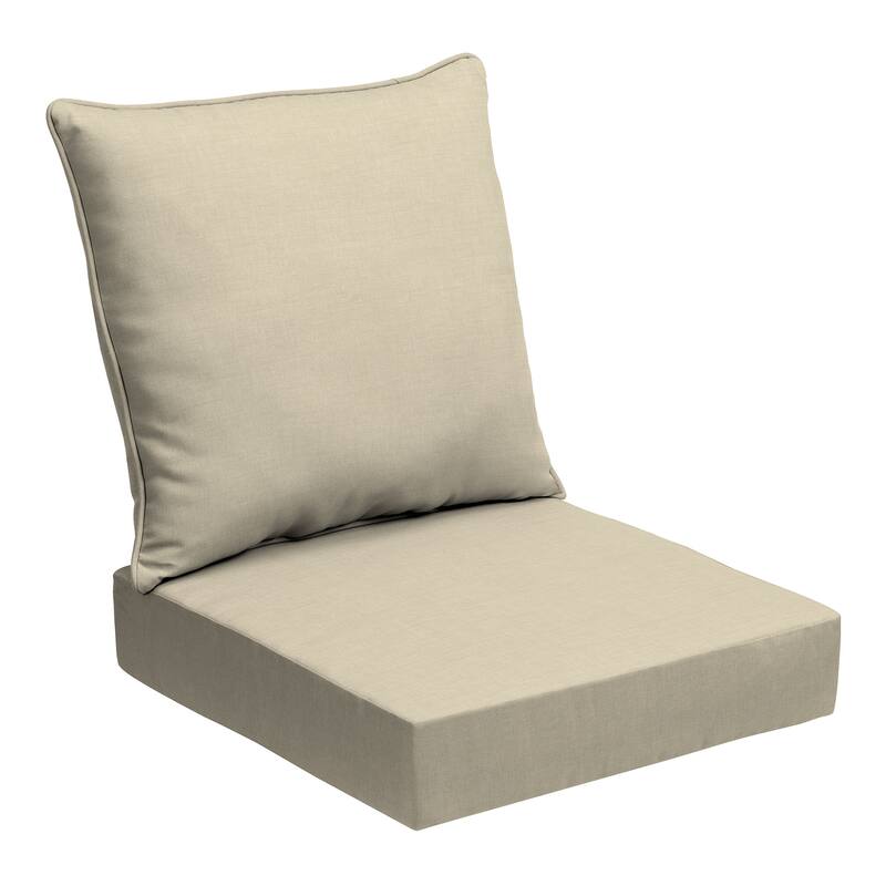 ARDEN Outdoor Foam Deep Seat Cushion Set, 24 in x 24 in - Tan Leala