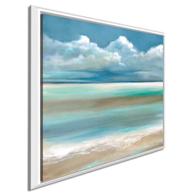 "Tranquility" by The Sea I" by Ruane Manning Print on Floating Canvas